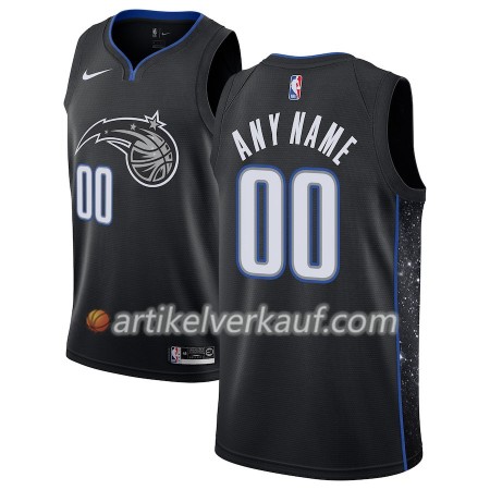 NBA Orlando Magic Trikot 2018-19 Nike City Edition Schwarz Personalisierung Swingman - Herren